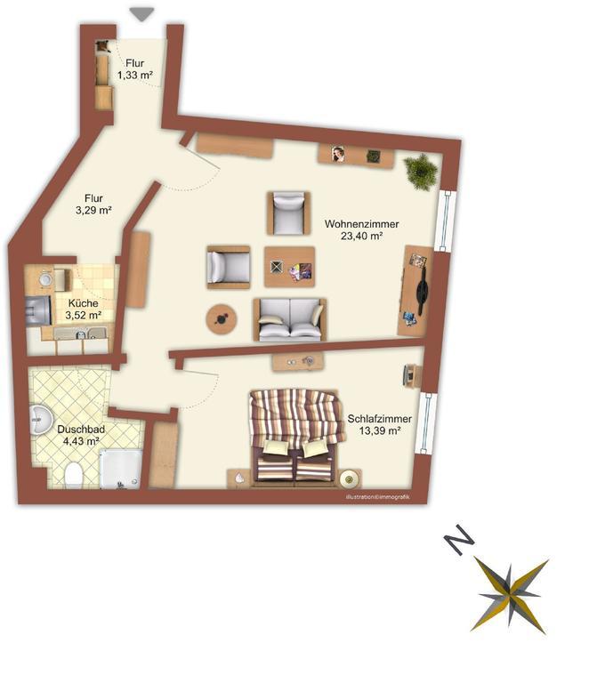 Ferienwohnung Kruppa Plön Eksteriør billede